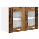 vidaXL Függő szekrény tárolóval 2 pcs Öreg fa 60 x 31 x 40 cm Faanyag