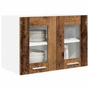 vidaXL Függő szekrény tárolóval 2 pcs Öreg fa 60 x 31 x 40 cm Faanyag