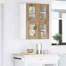vidaXL Függő szekrény Riga 2 pcs Artisan tölgy 60 x 31 x 40 cm Faanyag