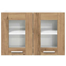 vidaXL Függő szekrény Riga 2 pcs Artisan tölgy 60 x 31 x 40 cm Faanyag