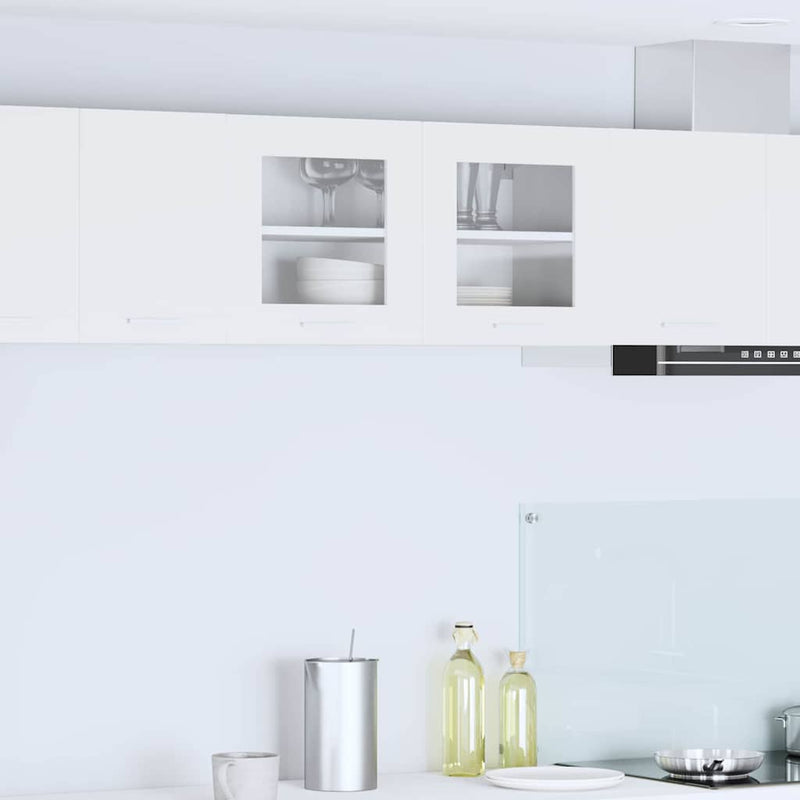 vidaXL Függő szekrény tárolóval Riga Fehér 80 x 31 x 40 cm Faanyag