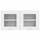 vidaXL Függő szekrény tárolóval Riga Fehér 80 x 31 x 40 cm Faanyag