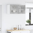 vidaXL Függő szekrény Riga Beton szürke és fehér 80 x 31 x 40 cm