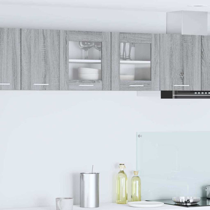 vidaXL Függő szekrény Riga Szürke Sonoma és fehér 80 x 31 x 40 cm