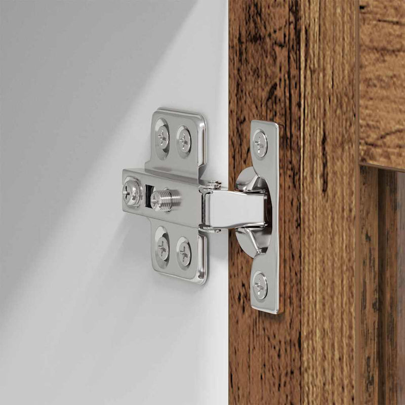 vidaXL Függő szekrény Riga Régi fa és fehér 80 x 31 x 40 cm Faanyag