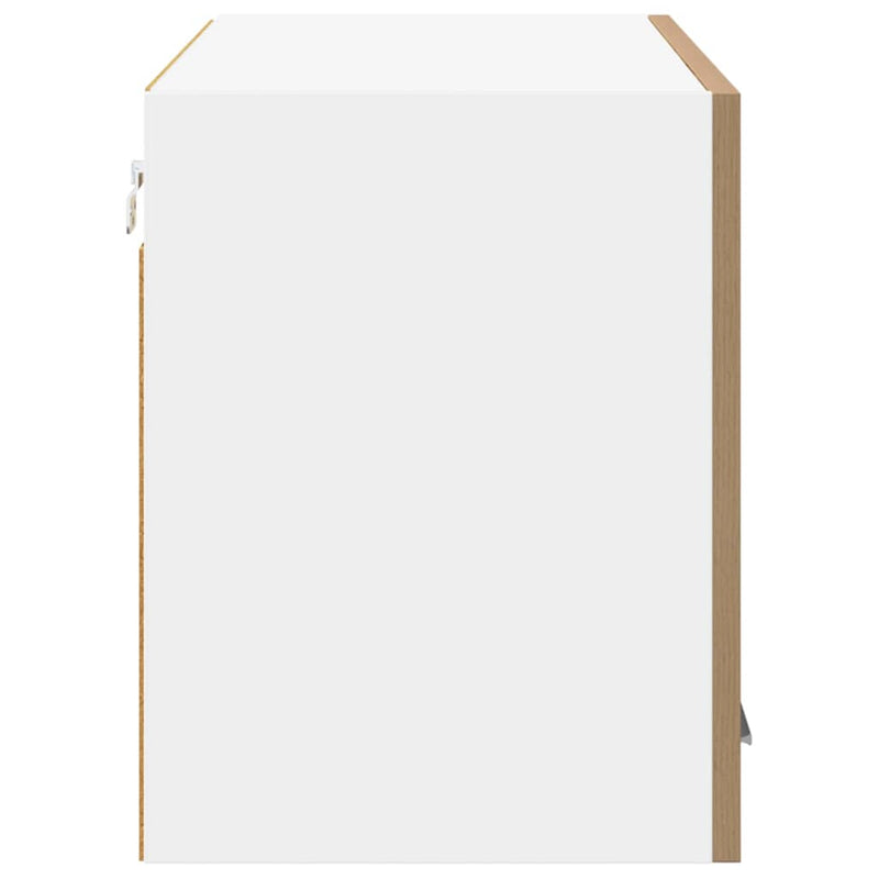 vidaXL Függő szekrény Riga Artisan tölgy és fehér 80 x 31 x 40 cm