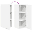 vidaXL Függő szekrény tárolóval Riga Fehér 30 x 31 x 80 cm Faanyag