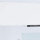 vidaXL Függő szekrény ajtóval Riga 2 pcs Fehér 30 x 31 x 80 cm Faanyag