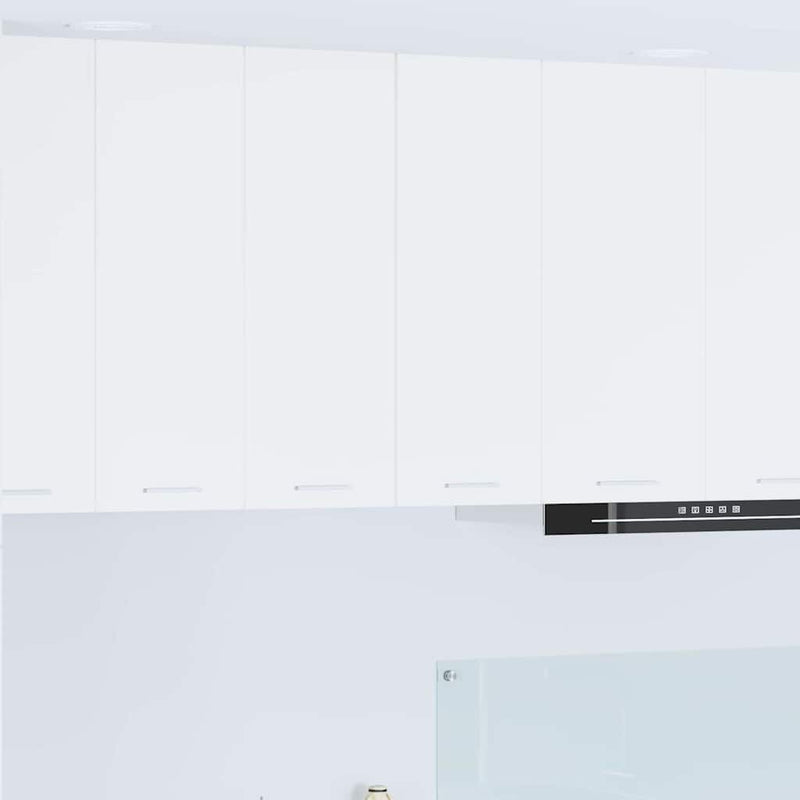 vidaXL Függő szekrény ajtóval Riga 2 pcs Fehér 30 x 31 x 80 cm Faanyag