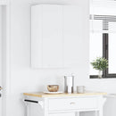 vidaXL Függő szekrény tárolóval 2 pcs Fehér 30 x 31 x 80 cm Faanyag