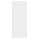 vidaXL Függő szekrény ajtóval Riga 2 pcs Fehér 30 x 31 x 80 cm Faanyag