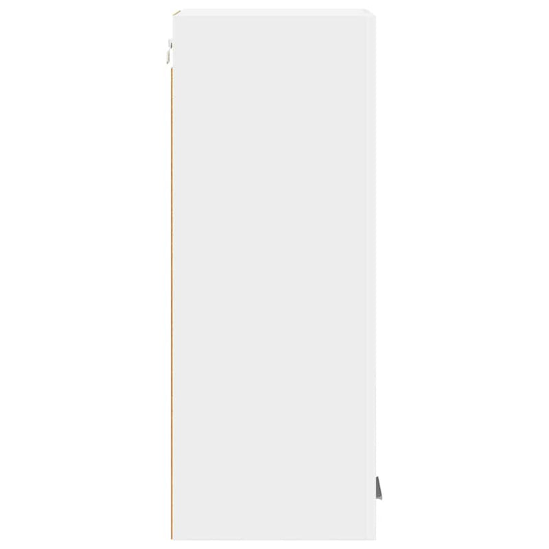 vidaXL Függő szekrény ajtóval Riga 2 pcs Fehér 30 x 31 x 80 cm Faanyag