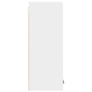vidaXL Függő szekrény tárolóval 2 pcs Fehér 30 x 31 x 80 cm Faanyag