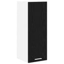 vidaXL Függő szekrény 2 pcs Fekete tölgy és fehér 30 x 31 x 80 cm
