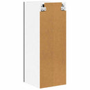 vidaXL Függő szekrény 2 pcs Fekete tölgy és fehér 30 x 31 x 80 cm