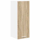 vidaXL Függő szekrény 2 pcs Sonoma tölgy és fehér 30 x 31 x 80 cm