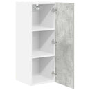 vidaXL Függő szekrény 2 pcs Beton szürke és fehér 30 x 31 x 80 cm