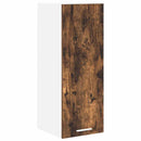 vidaXL Függő szekrény Riga Füstölt tölgy és fehér 30 x 31 x 80 cm
