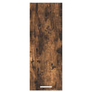 vidaXL Függő szekrény tárolóval Riga 2 pcs Füstölt tölgy és fehér