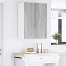 vidaXL Függő szekrény 2 pcs Szürke Sonoma és fehér 30 x 31 x 80 cm