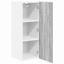 vidaXL Függő szekrény 2 pcs Szürke Sonoma és fehér 30 x 31 x 80 cm