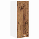 vidaXL Függő szekrény 2 pcs Régi fa és fehér 30 x 31 x 80 cm Faanyag