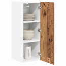 vidaXL Függő szekrény 2 pcs Régi fa és fehér 30 x 31 x 80 cm Faanyag