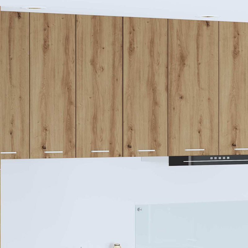 vidaXL Függő szekrény Riga Artisan tölgy és fehér 30 x 31 x 80 cm