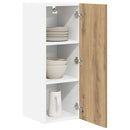 vidaXL Függő szekrény 2 pcs Artisan tölgy és fehér 30 x 31 x 80 cm