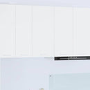 vidaXL Függő szekrény tárolóval Riga Fehér 40 x 31 x 80 cm Faanyag