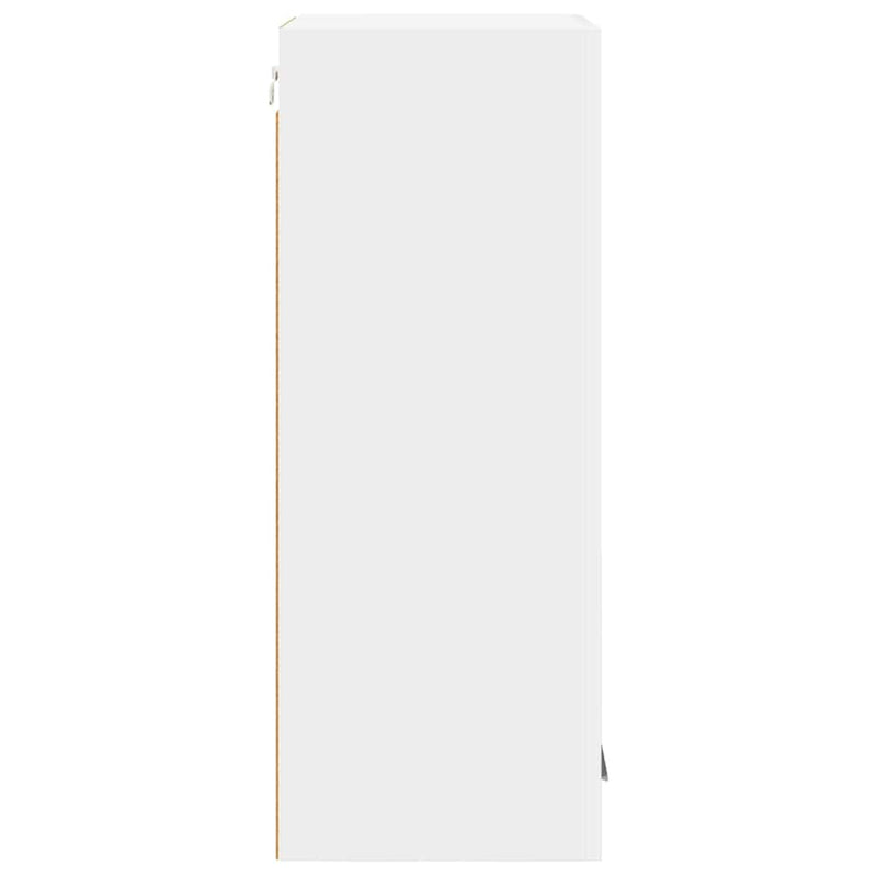 vidaXL Függő szekrény tárolóval Riga Fehér 40 x 31 x 80 cm Faanyag