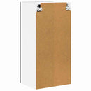 vidaXL Függő szekrény Riga Fekete tölgy és fehér 40 x 31 x 80 cm