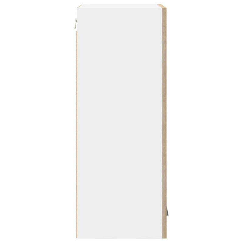 vidaXL Függő szekrény Riga Sonoma tölgy és fehér 40 x 31 x 80 cm