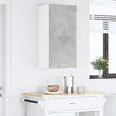 vidaXL Függő szekrény Beton szürke és fehér 40 x 31 x 80 cm Faanyag