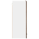 vidaXL Függő szekrény Riga Füstölt tölgy és fehér 40 x 31 x 80 cm