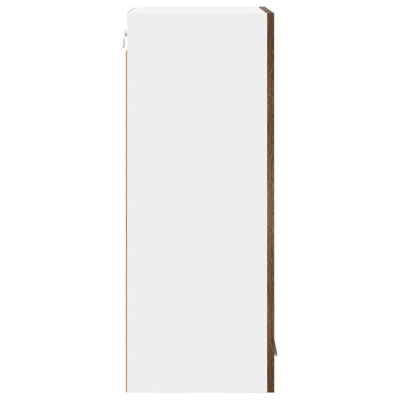 vidaXL Függő szekrény Riga Füstölt tölgy és fehér 40 x 31 x 80 cm