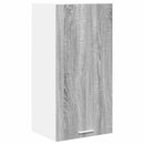 vidaXL Függő szekrény Szürke Sonoma és fehér 40 x 31 x 80 cm Faanyag