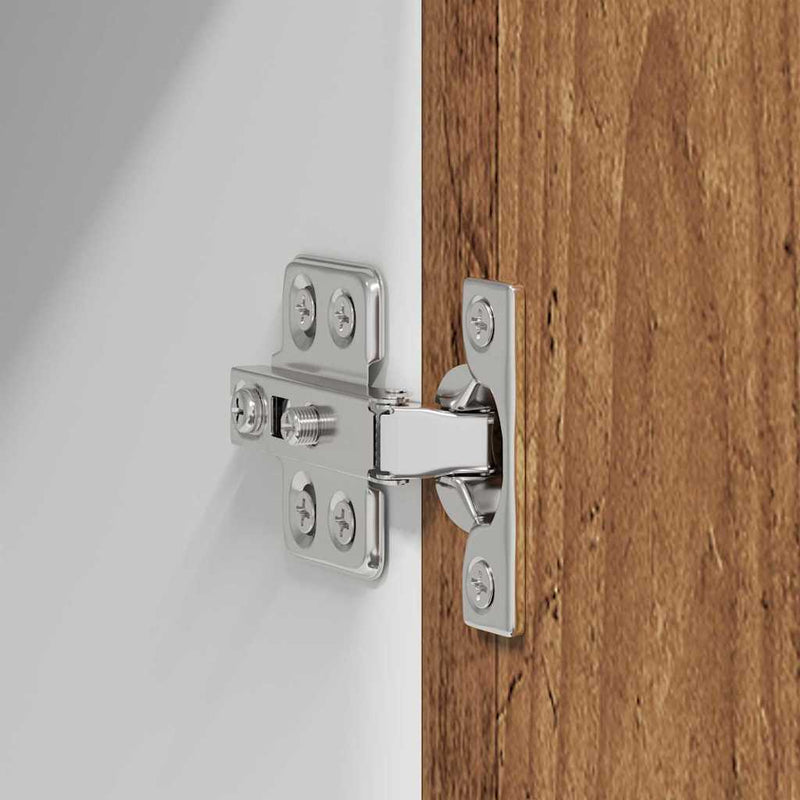 vidaXL Függő szekrény Riga Régi fa és fehér 40 x 31 x 80 cm Faanyag