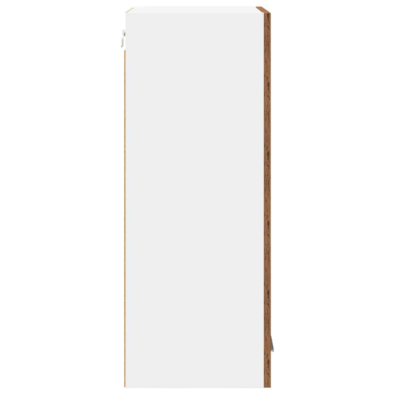 vidaXL Függő szekrény Riga Régi fa és fehér 40 x 31 x 80 cm Faanyag