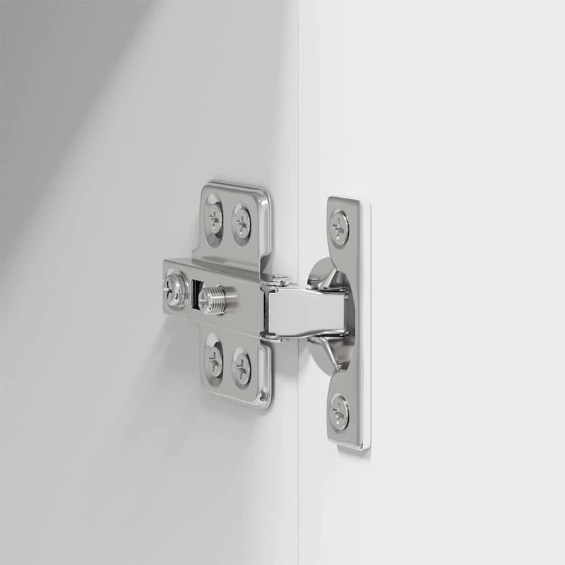 vidaXL Függő szekrény tárolóval Riga Fehér 50 x 31 x 80 cm Faanyag