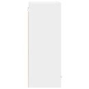 vidaXL Függő szekrény tárolóval Riga Fehér 50 x 31 x 80 cm Faanyag