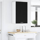 vidaXL Függő szekrény Fekete tölgy és fehér 50 x 31 x 80 cm Faanyag