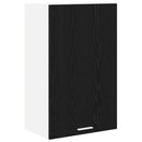 vidaXL Függő szekrény Riga Fekete tölgy és fehér 50 x 31 x 80 cm