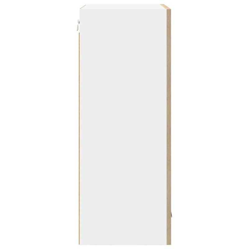 vidaXL Függő szekrény Riga Sonoma tölgy és fehér 50 x 31 x 80 cm