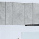 vidaXL Függő szekrény Beton szürke és fehér 50 x 31 x 80 cm Faanyag