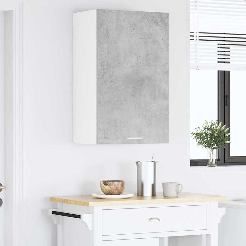 vidaXL Függő szekrény Riga Beton szürke és fehér 50 x 31 x 80 cm
