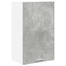 vidaXL Függő szekrény Beton szürke és fehér 50 x 31 x 80 cm Faanyag