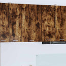 vidaXL Függő szekrény Füstölt tölgy és fehér 50 x 31 x 80 cm Faanyag