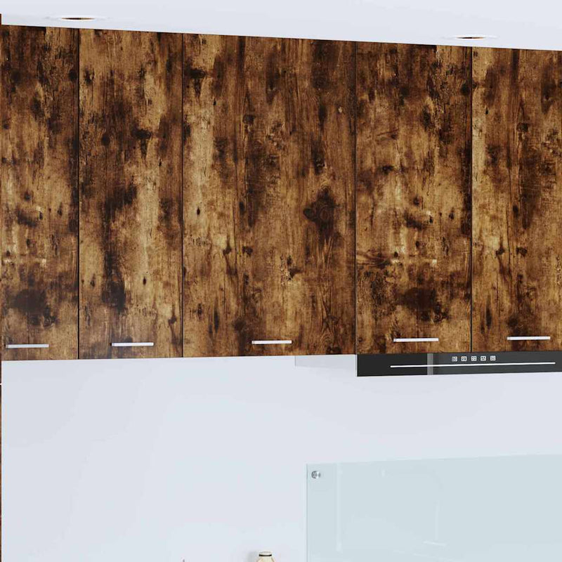 vidaXL Függő szekrény Riga Füstölt tölgy és fehér 50 x 31 x 80 cm