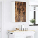 vidaXL Függő szekrény Füstölt tölgy és fehér 50 x 31 x 80 cm Faanyag